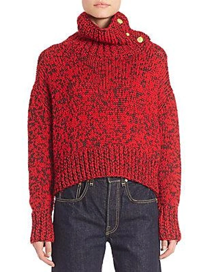 Rag & Bone Wool Blend Turtleneck Sweater In Saffron
