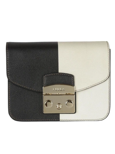 Furla Bicolor Shoulder Bag In Onyx/petal