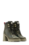 Sorel Brex Waterproof Bootie In Dark Moss Sage