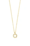Bony Levy Icon Pavé Diamond Initial Pendant Necklace In 18k Yellow Gold - O