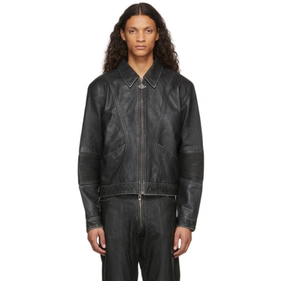 HAN KJOBENHAVN Black Pleated Bomber Jacket