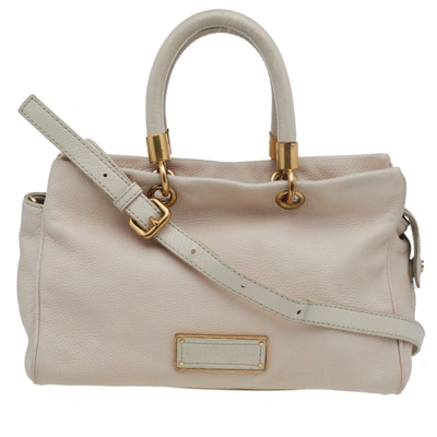 Pre-owned Marc By Marc Jacobs Cream Leather Small Too Hot To Handle Tote