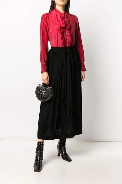 Uma Wang Gillian Skirt - Black Silk - Atterley