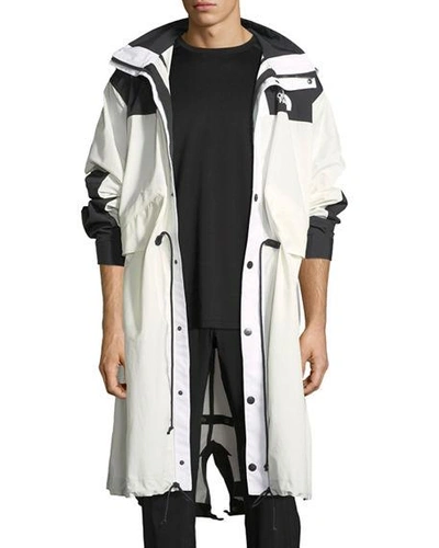 Sacai The North Face® Long Parka Coat, White | ModeSens