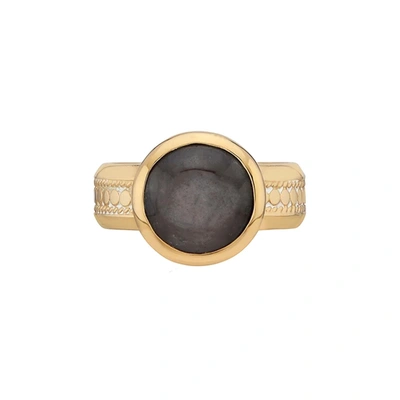 Anna Beck Cocktail Ring Rg10215 In Grey Sapphire In Gold