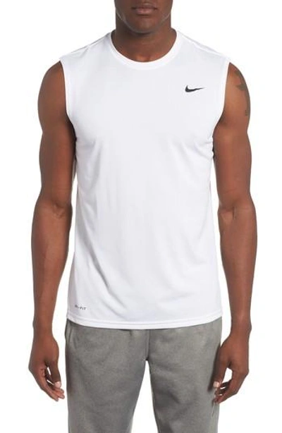 Nike Men's Legend 2.0 Dri-fit Tank In White/ Black | ModeSens
