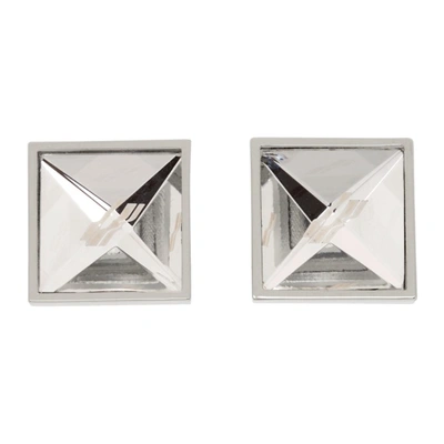 We11 Done Crystal Square Cut Earrings
