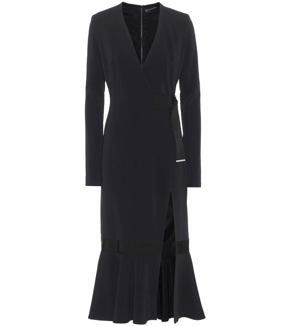 David Koma Crêpe Dress In Black | ModeSens