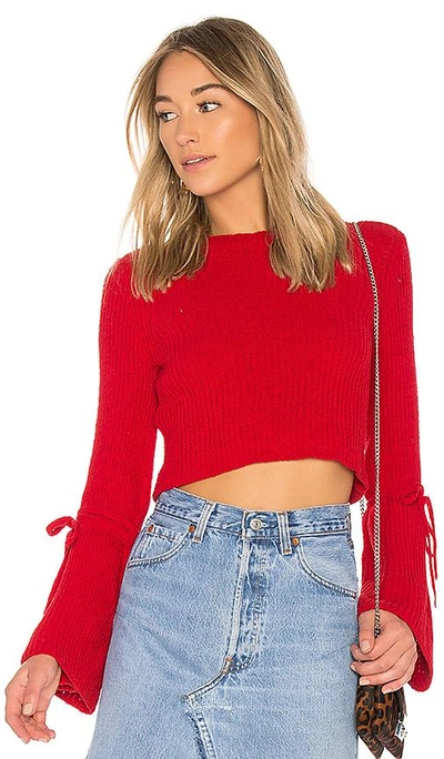 Lovers & Friends Parkwood Sweater In Red
