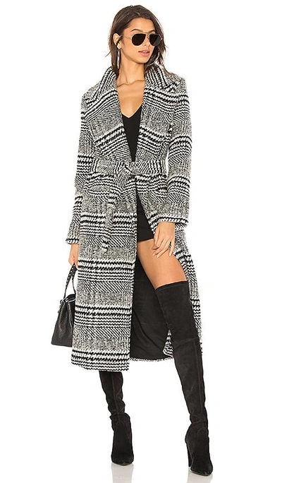 Lovers & Friends Lovers + Friends Sabra Coat In Black Check