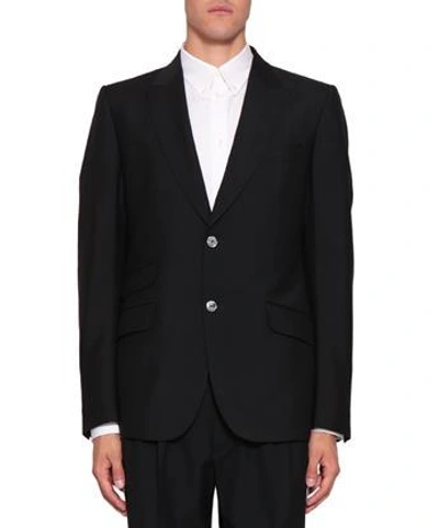Gucci Angry Cat Wool Blazer In Nero