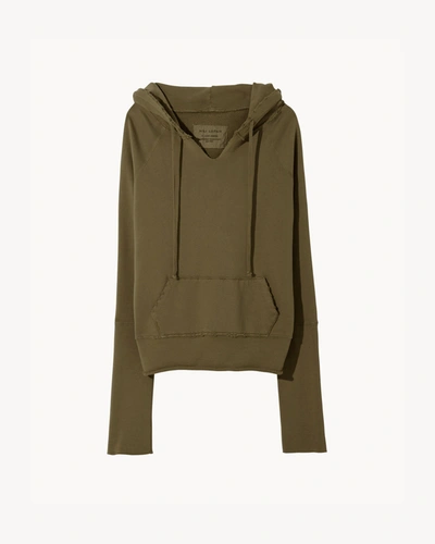 Nili Lotan Janie Hoodie In Uniform Green