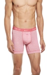 Nike Dri-fit Assorted 2-pack Reluxe Boxer Briefs In Pink/ Dark Grey