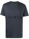 Givenchy Embroidered Logo Slim T-shirt Night Blue