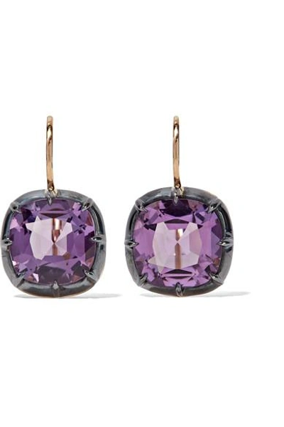 Fred Leighton Collection 18-karat Gold Amethyst Earrings