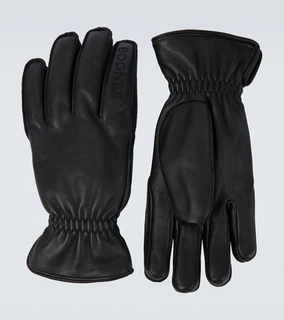 Bogner Giovanni Leather Gloves In Black