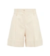 See By Chloé High-waisted Tailored Shorts In White