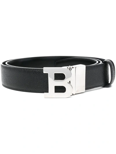 Bally Men's B-Chain Snake-Effect Leather Belt