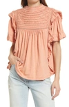 Free People Le Femme Top In Winter Coral