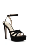 Jessica Simpson Women's Balina Platform Dress Sandals Women's Shoes In Black Suede