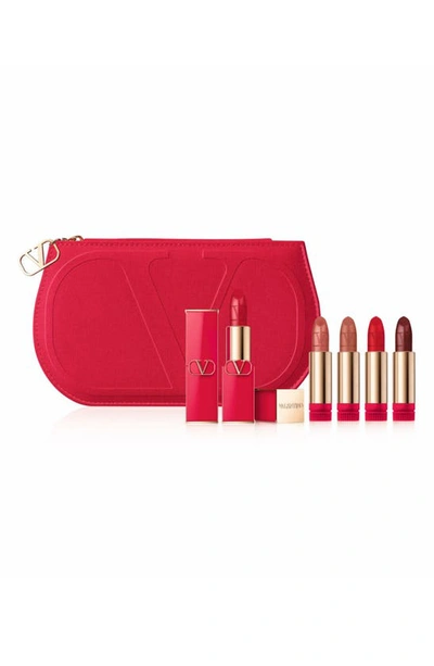 Valentino Rosso  Lipstick Set (nordstrom Exclusive) Usd $175 Value In Red