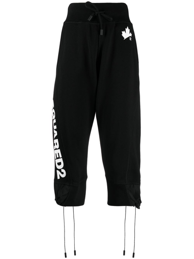 Dsquared2 Cropped Pants In Black