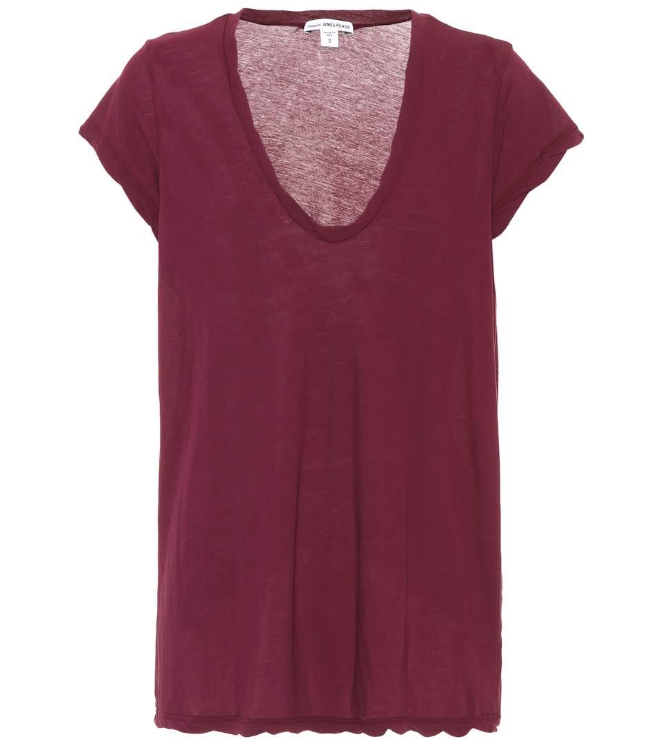 James Perse High Gauge Cotton T-shirt In Purple | ModeSens