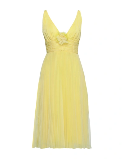 Anna Molinari Midi Dresses In Yellow