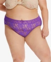 Hanky Panky Plus Size Signature Lace French Brief In Vivacious Violet