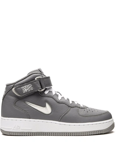 Nike Air Force 1 Mid Qs "jewel Nyc Cool Grey" Sneakers