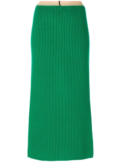 Calvin Klein Ribbed Midi Skirt