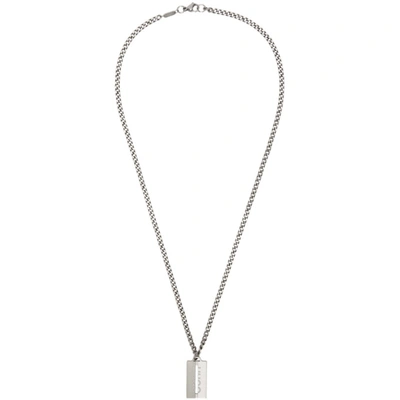 Hugo Silver E-cut Necklace