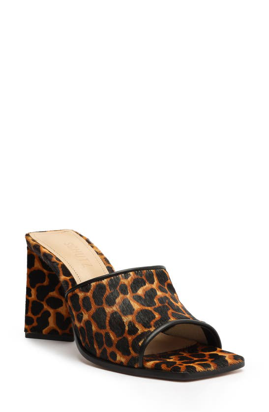 schutz leopard sandals