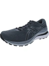 Asics Gel-kayano 28 Mens Athletic Mesh Running Shoes In Carrier Grey/black