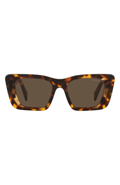 Prada Marble Acetate Butterfly Sunglasses In Honey Havana