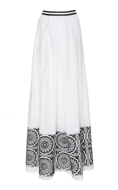 Sara Roka Goji Maxi Skirt In White