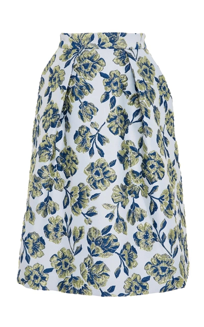 Sara Roka Zelda A-line Skirt In Floral