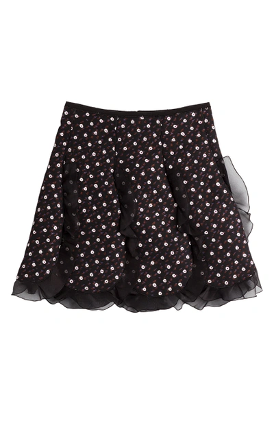 Giambattista Valli Skirt With Tulle Ruffles In Black/white