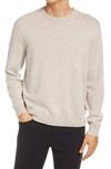 Theory Hilles Cashmere Crewneck Sweater In Chanterelle