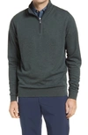 Peter Millar Comfort Interlock Quarter Zip Pullover In Balsam