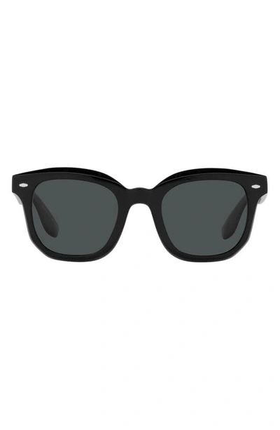 Oliver Peoples Brunello Cucinelli X  Filu 50mm Polarized Sunglasses In Black