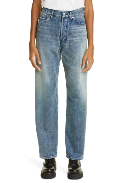 Ambush Straight Leg Jeans In Blue Washed