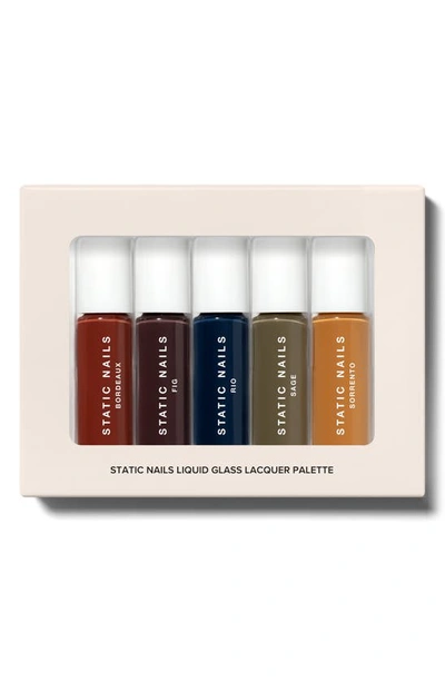 Static Nails Bohemian Liquid Glass Nail Lacquer Palette (limited Edition) (nordstrom Exclusive) Usd $60 Value In Burgundy