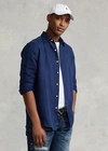 Polo Ralph Lauren Classic Fit Linen Shirt In Elite Blue