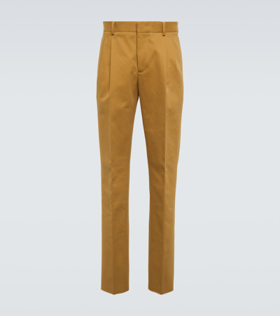 Loro Piana Straight-leg Cotton-corduroy Trousers In Brown