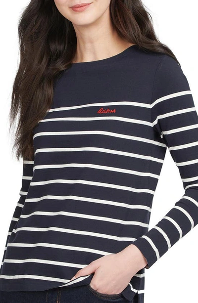 Barbour Women's Bradley Top In Navy/cloud