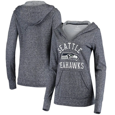 Fanatics Women's College Navy Seattle Seahawks Doubleface Slub Pullover Hoodie