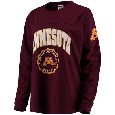 Pressbox Women's Maroon Minnesota Golden Gophers Edith Long Sleeve T-shirt