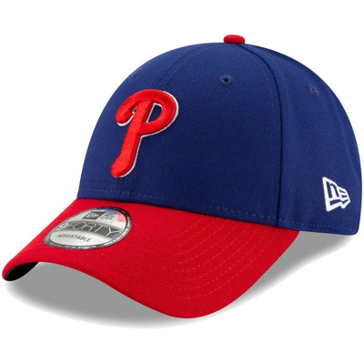 New Era Men's Royal, Red Philadelphia Phillies Replica Alternate Core Classic 9twenty Adjustable Hat In Blue/white