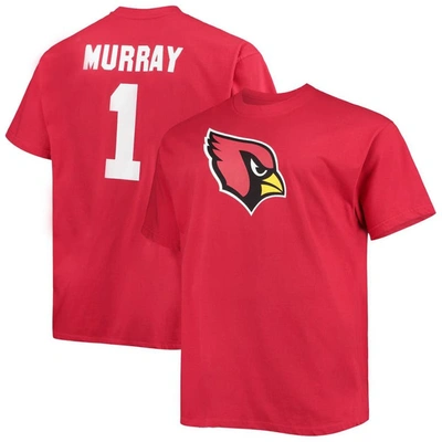 Fanatics Men's Big And Tall Kyler Murray Cardinal Arizona Cardinals Player Name Number T-shirt In Burgundy